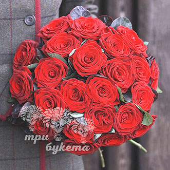 Букет из 23 красных роз