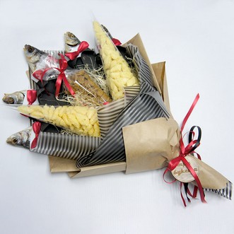 Букет из рыбы в смокингах